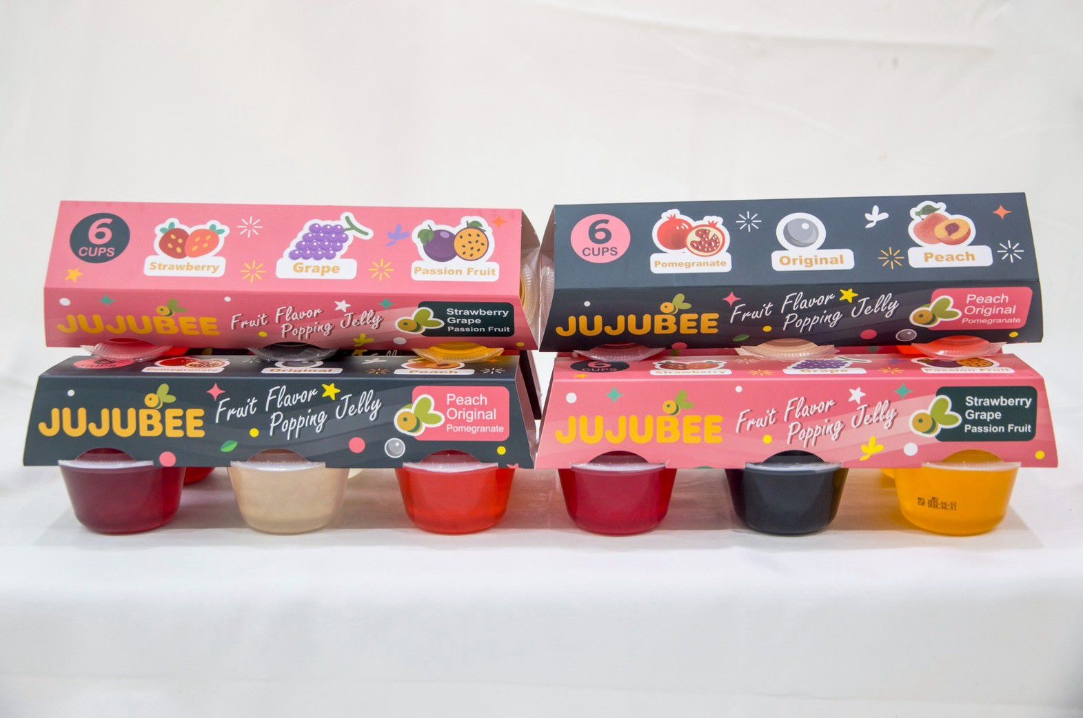 B4：JUJUBEE Fruit Flavor Popping Jelly 六入組